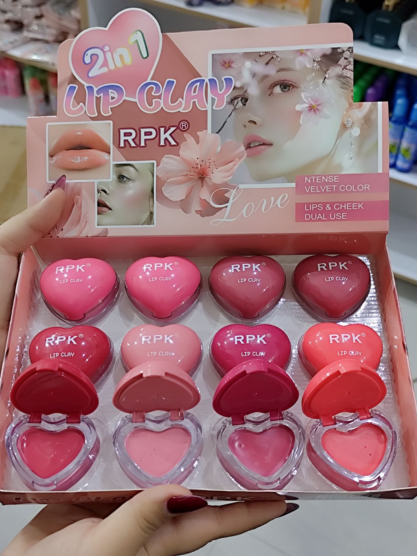 رژگونه و رژ قلبی براش دار RPK