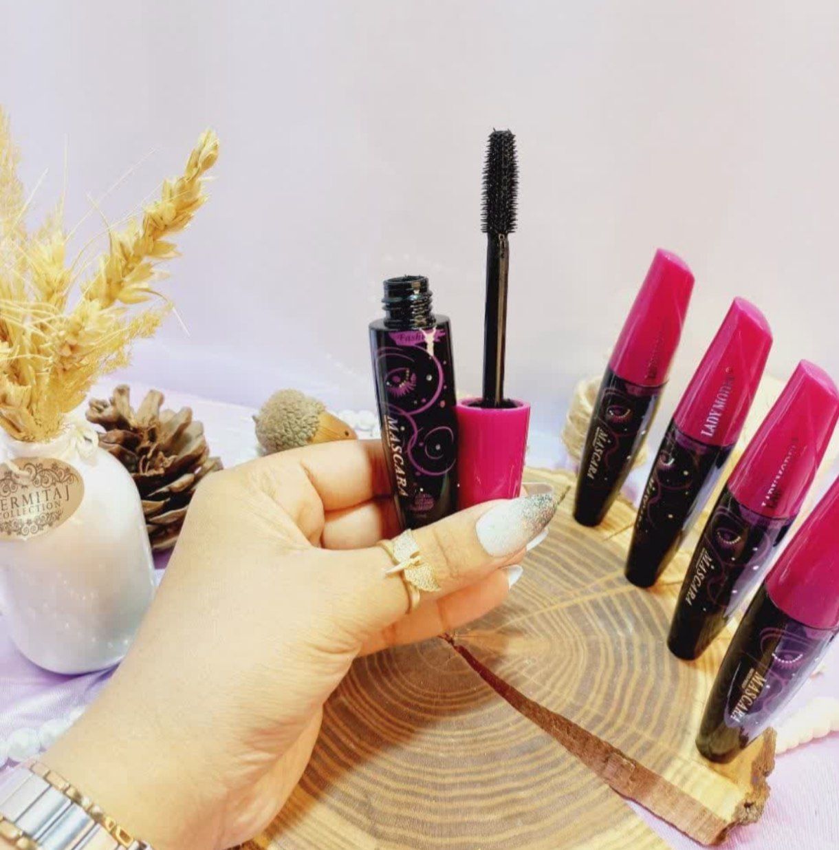 ریمل مشکی سر بنفش ضد آب برند ماسکارا Mascara