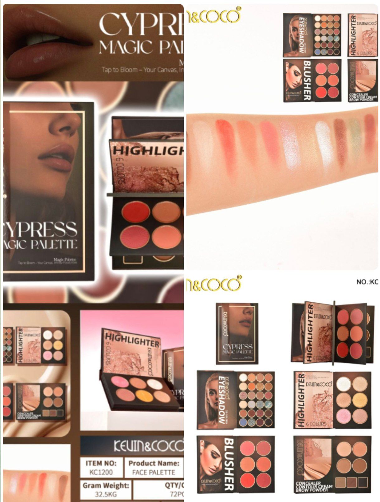 پالت ۴۳ رنگ کیوین کوکو سایه چشم