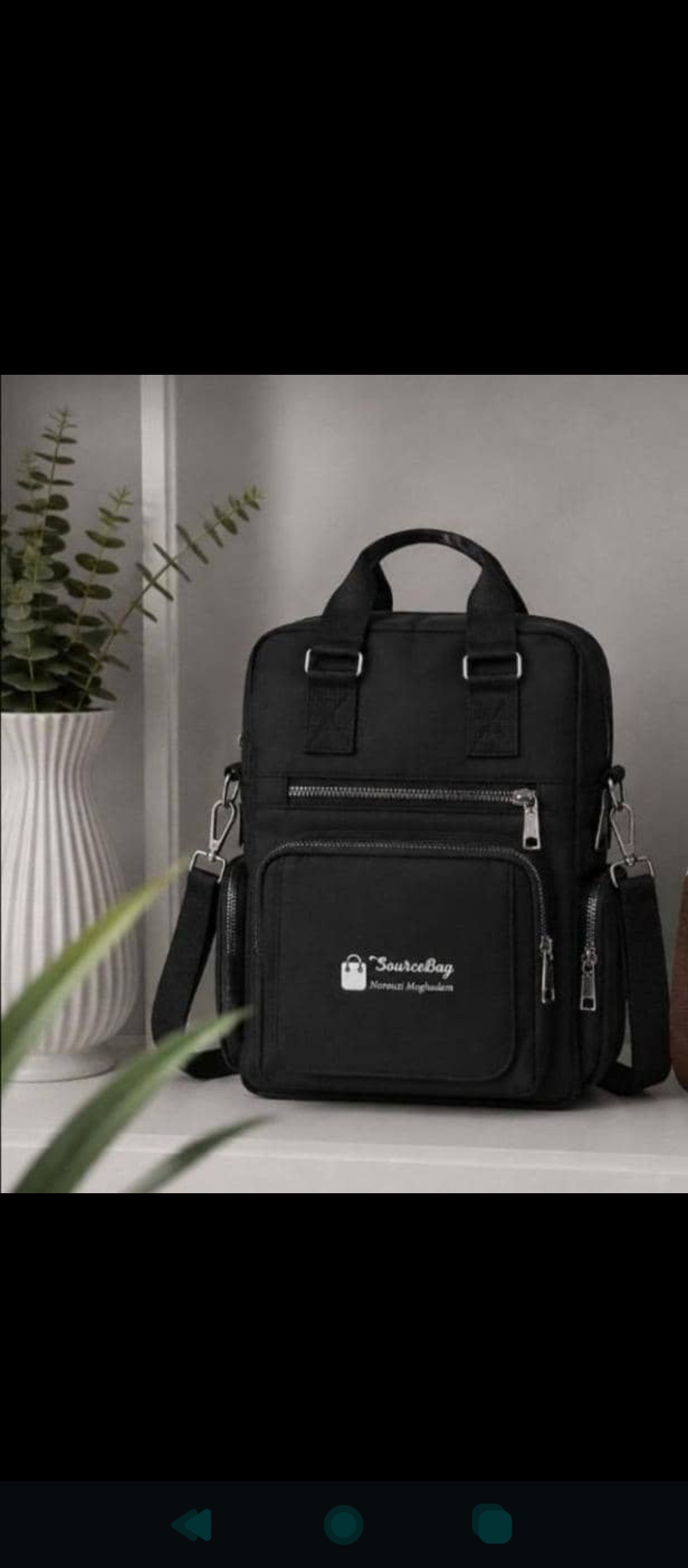 🆔 شناسه: `21` 💎 نام:  ** 🎒 کیف و کوله سه‌کاره الما **  🦋 جنس: نانسی درجه یک 📏 💎با هر استایلی، هماهنگ! ✨  🦋.قابل استفاده بصورت دستی ،کوله‌ای، دوشی  🦋· بسیار شکیل و جادار 🦋· دارای جیب‌های متعدد زیپ‌دار برای نظم کامل 🦋· مناسب برای دانشگاه، مدرسه، محیط کار و استفاده روزمره 🦋· آستر خارجی با کیفیت و دوخت تمیز ✅ ابعاد: ۳۷ × ۳۰ سانتیمتر ✅  #کوله_سه‌کاره #کوله_الما #کیف_چندکاره_زنانه #مد_کاربردی #ارسال 7روزبعد از ثبت🖌 رنگ بندی: مشکی -  👨‍👩‍👧‍👦 سایزها: 00 💰 فقط مشکی موجود